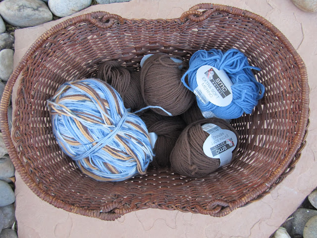 Basket of yarn