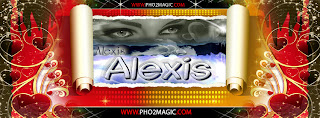 cover of name Alexis , Romantic cover facebook with name Alexis