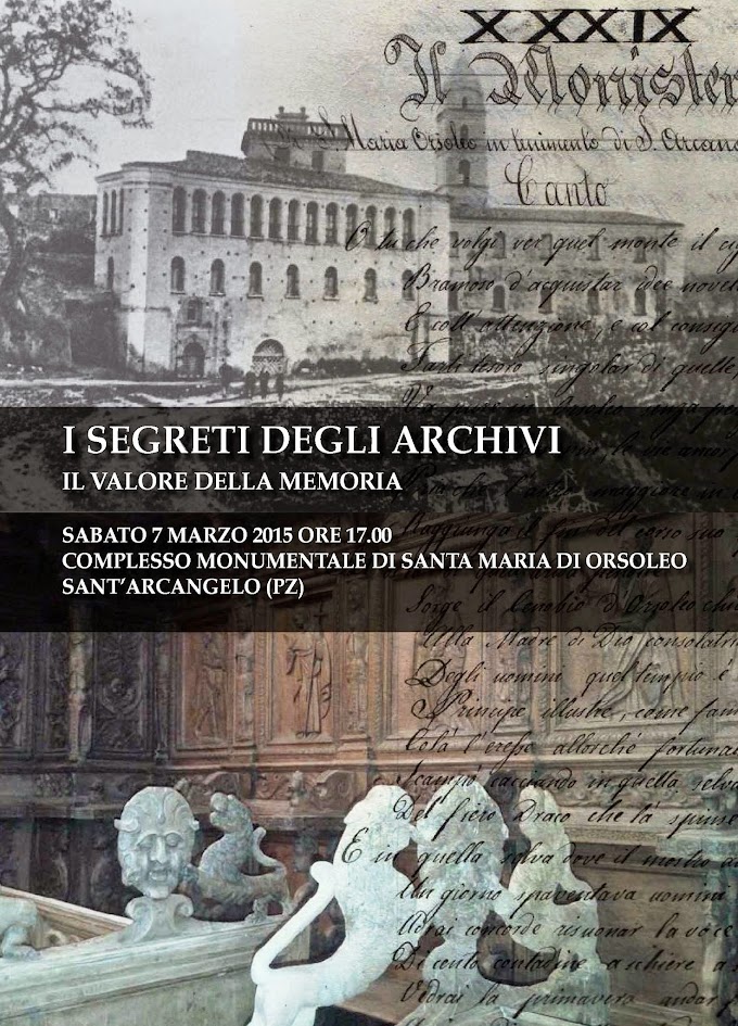 A Sant’Arcangelo di Potenza si parla dei segreti degli archivi