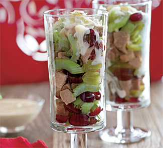 Turkey salad with grapes