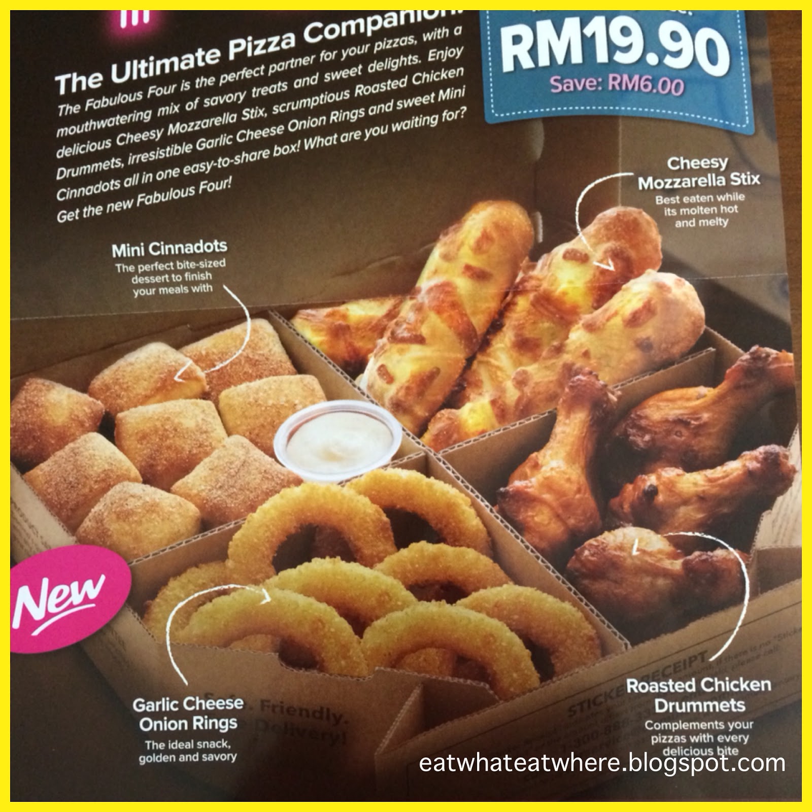 Eat What Eat Where Just One Food Domino S Fabulous Four