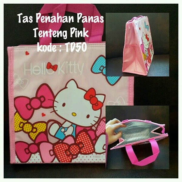 Tas Bekal Hello Kitty Murah  Grosir Ecer Penahan Panas Pink