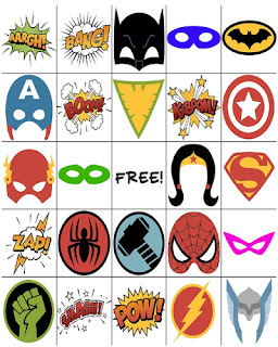 Superhero Bingo