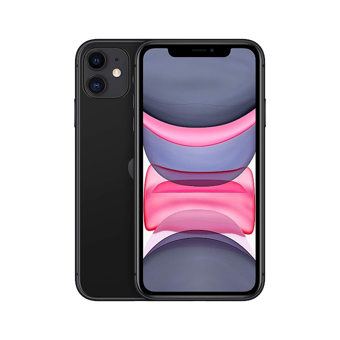New Apple iPhone 11 (64GB) - Black 12MP TrueDepth front camera with Portrait mode, 4K video.