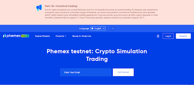 phemex testnet simulated