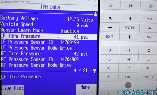 Escalade GMT800 TPMS Programming by VXDIAG VCX SE 10