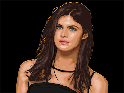 Alexandra Daddario Vector portrait 02