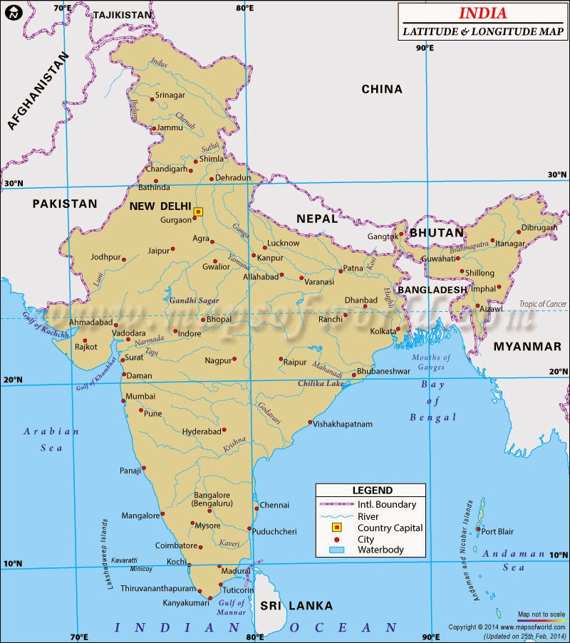 intian kartta Intia: Intian kartta ja sijainti intian kartta