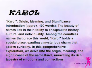 meaning of the name "KAROL"