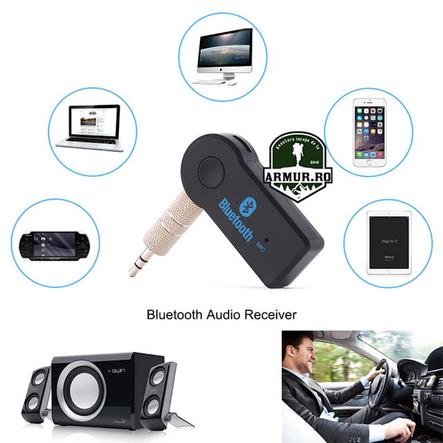 Wireless Bluetooth V4.1 3.5mm AUX Audio Stereo Music Home Receiver Adaptor