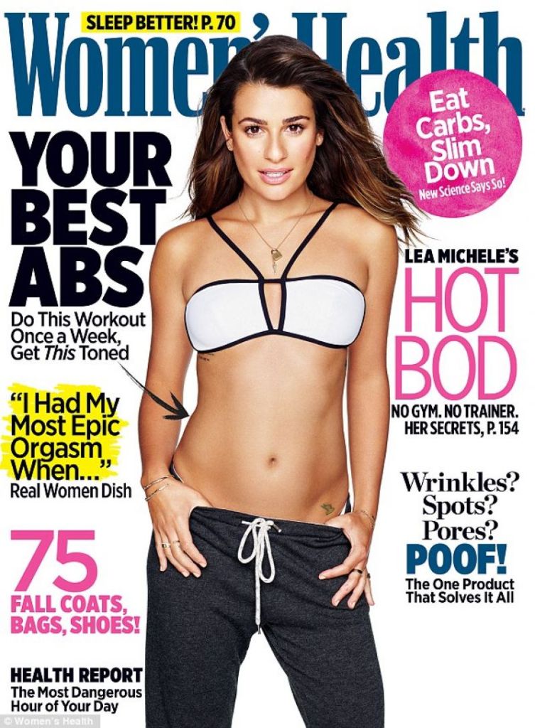 Lea Michele Womens Health Magazine November 2015 photos
