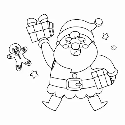Desenho do Papai Noel