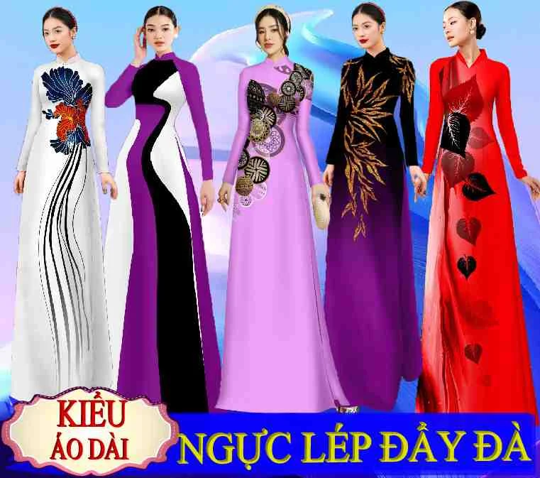 Kiểu áo dài đẹp thiết kế cho người NGỰC LÉP xinh đẩy đà