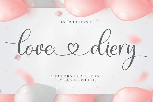 Love Diery Handwritten Script Font