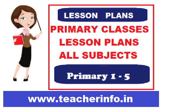 LESSON PLANS PRIMARY ALL SUBJECTS 