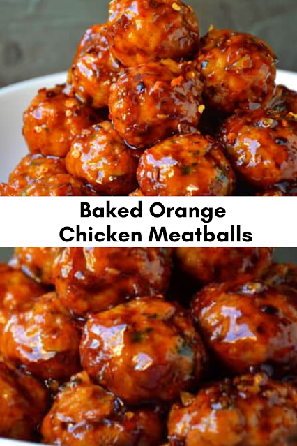 Baked Orange Chicken Meatballs