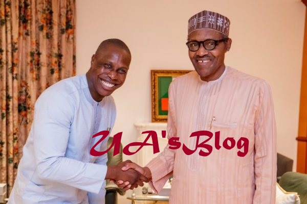 Photos As Obasanjo’s Son Meets Buhari, Tells Him To Ignore His Dad