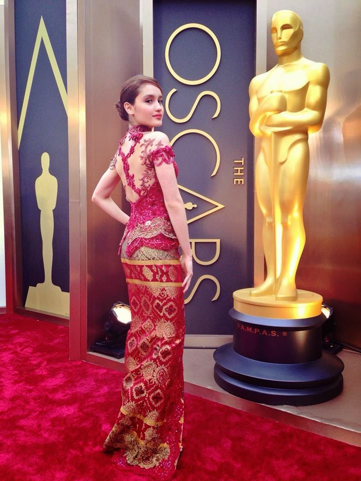 Beautiful Cinta  Laura  Oscar Red Carpet in 2014 Business 