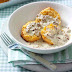 biscuits and creamy sausage gravy