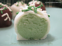 Shamrock No-Bake Cake Batter Truffles