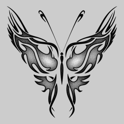 Tribal Butterfly Tattoo Designs-23