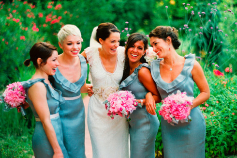 tiffany blue bridesmaid dresses