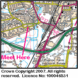 Map of the Hartburn area