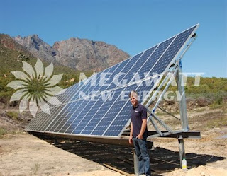Solar water pump for barren hills in South Africa