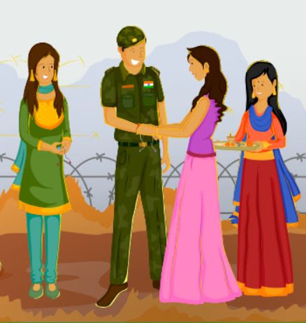 Raksha bandhan story , why one should wish soldiers this day