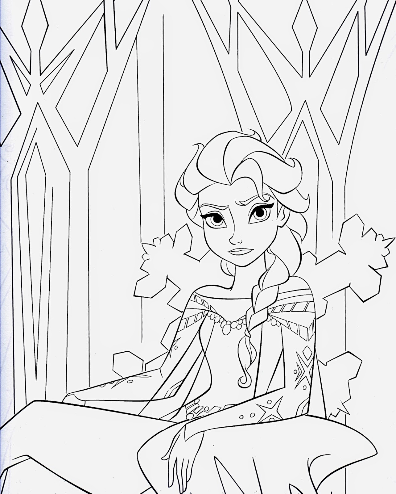 Disney Movie Princesses: "Frozen" Printable Coloring Pages