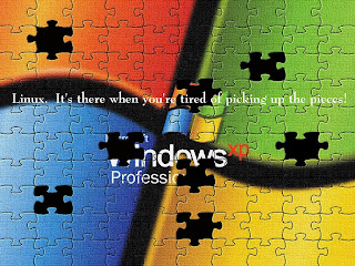 Achtergrond met Windows puzzelstukjes