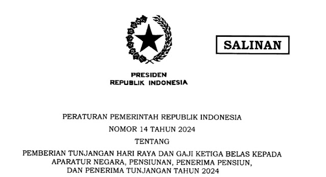 THR dan Gaji Ketiga Belas 2024 Cair! Ini Besaran dan Tanggal Pencairannya