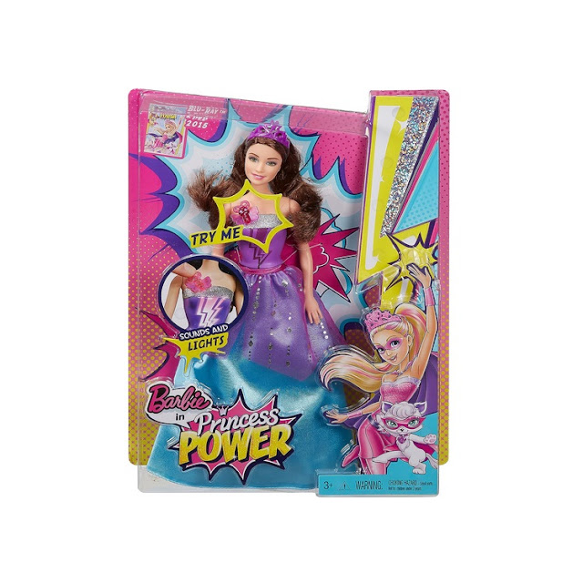 Poupée sonore et lumineuse Barbie Super Princesse : Corinne.