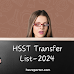 HSST Transfer List-2024-All in One(RTC-Part Salary-Joining Time)