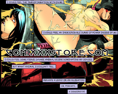 Sexy Superheroine XXX Adult comic book page sample