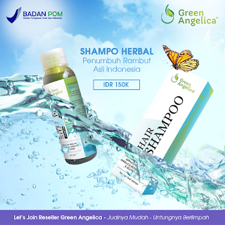 shampoo green angelica, shampoo mengatasi rambut rontok, jual shampoo green angelica