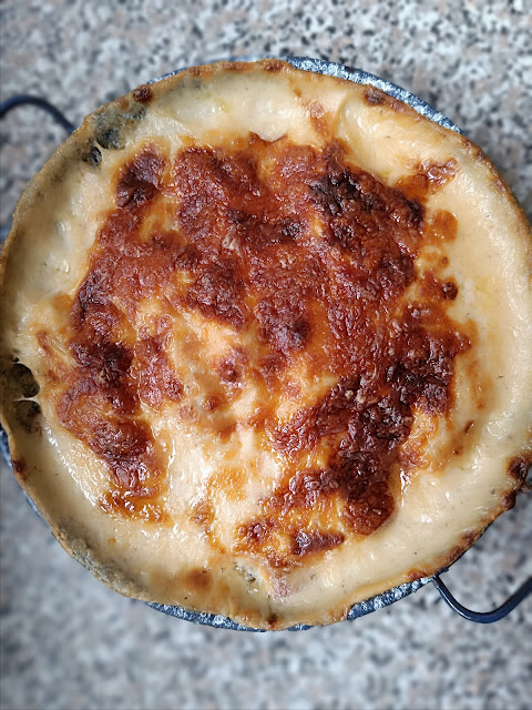 Gratin poireaux jambon blanc