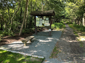 enhanced entrance to the SNETT trail on Grove St