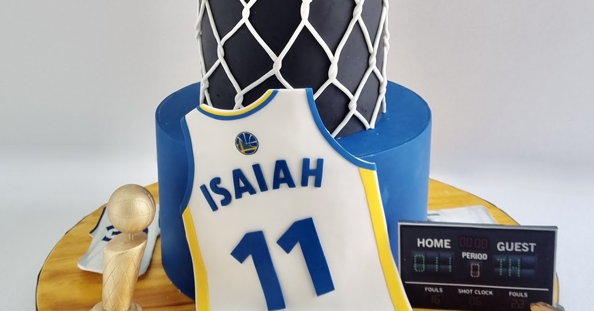 Basketball featuring Gold State Warriors two tiered Cake