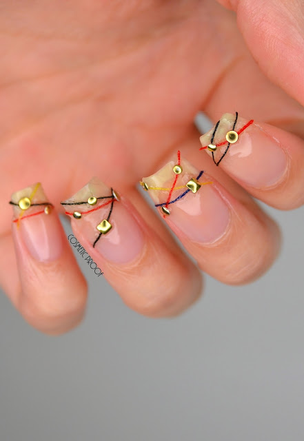 bracelet nails nail art