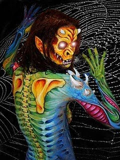 Best Horror Monster Body Art Painting 
