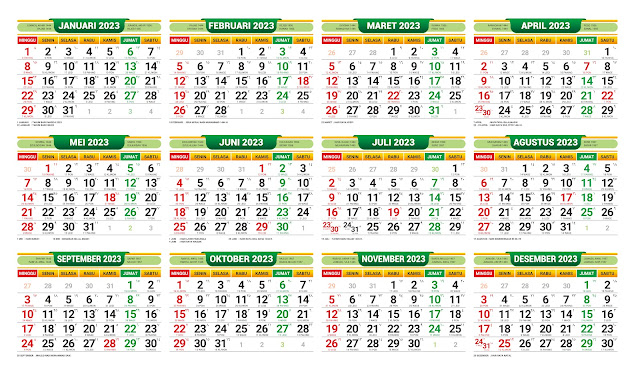 Kalender 2023 Lengkap dengan Tanggal Merah