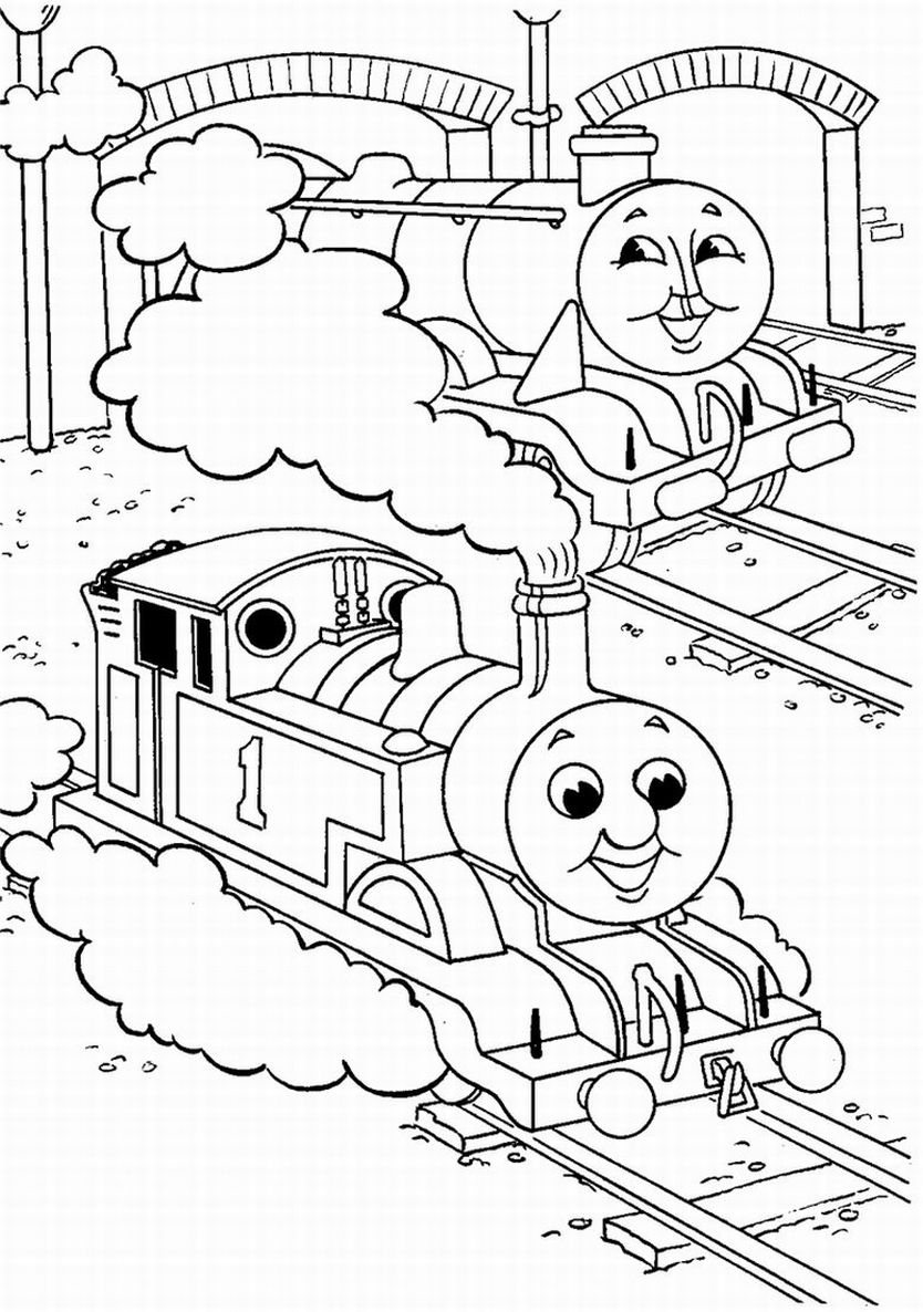 Thomas the Tank Engine Coloring Pages  Team colors