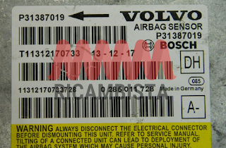 0285011728 Volvo XC70 centralina airbag P31387019 Bosch