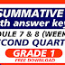 QUIZ 4- Summative Test GRADE 1 Q2