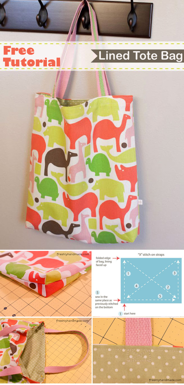 Lined Tote Bag Tutorial