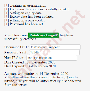 Cara Membuat Akun SSH Gratis - Kangarif.net
