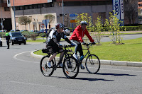 Marcha ciclista antimilitar en Precicast Barakaldo