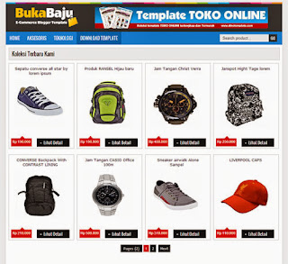 BukaBaju free Blogger Template