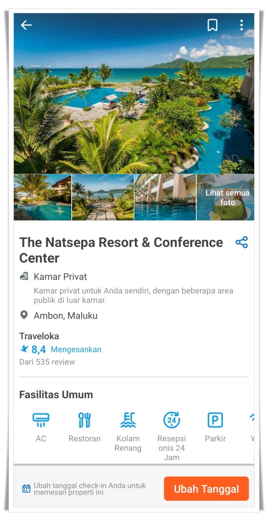 Natsepa Beach Maluku Hotel di Traveloka